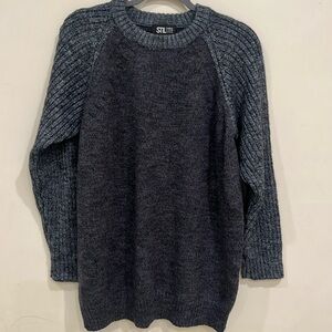 STIL Mens Dark Grey Long Sleeve Sweater Size XL